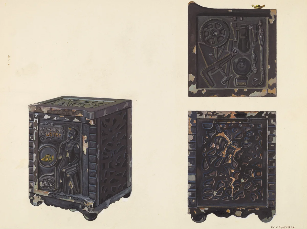 Bank of Industry by William O. Fletcher, index of american design, 1938