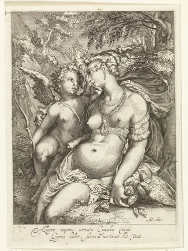 Venus en Amor by anonymous, print, 1631