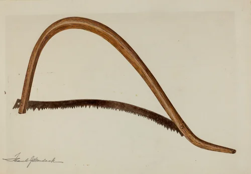 Saw by Frank Budash, index of american design, 1941