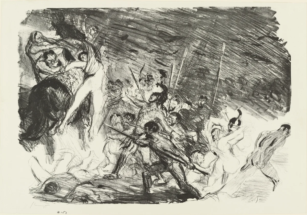 Penthesilea (Penthesilea) by Max Slevogt, print, 1905