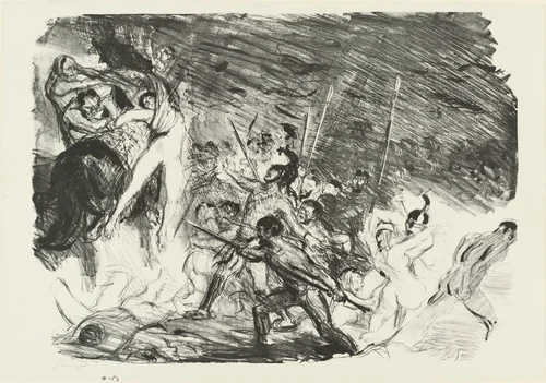 Penthesilea (Penthesilea) by Max Slevogt, print, 1905