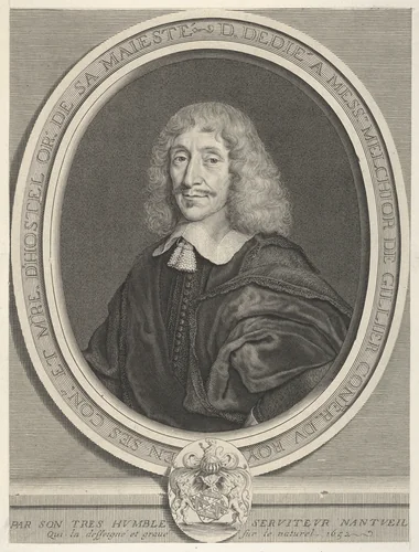 Melchior de Gillier by Robert Nanteuil, print, 1652