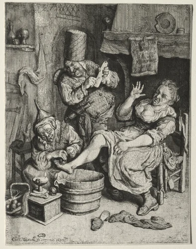 La Ventouse by Cornelis Dusart, print, 1695