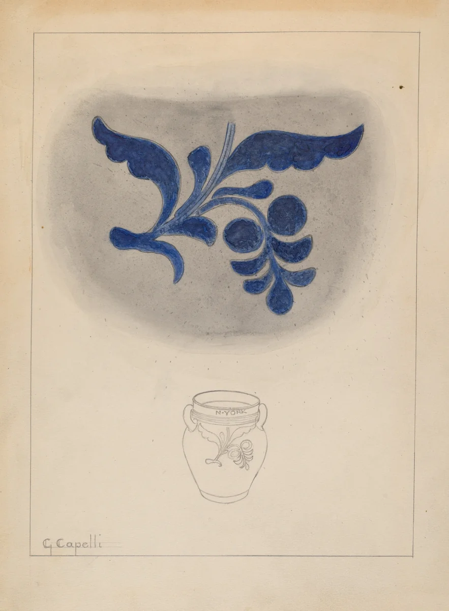 Jar by Giacinto Capelli, index of american design, 1937