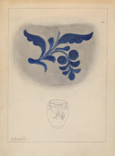 Jar by Giacinto Capelli, index of american design, 1937