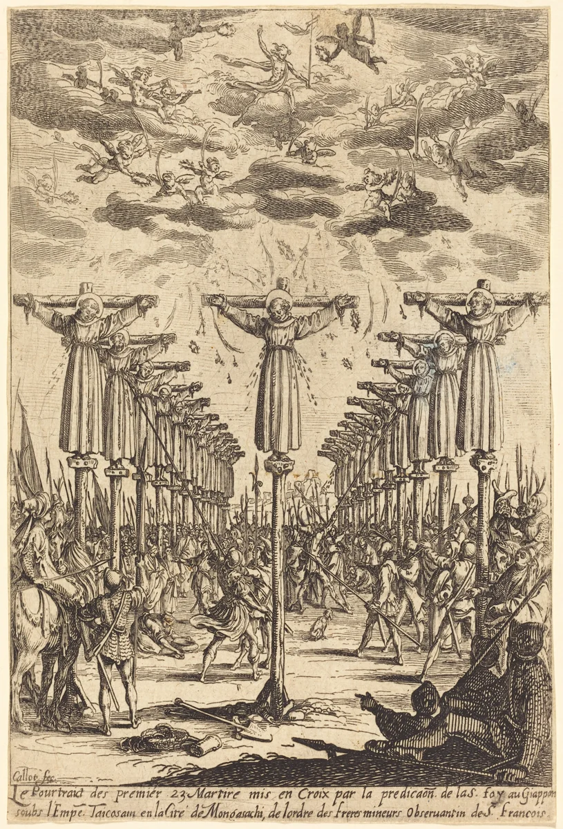 The Martyrs of Japan by Jacques Callot, print, 1627-1628