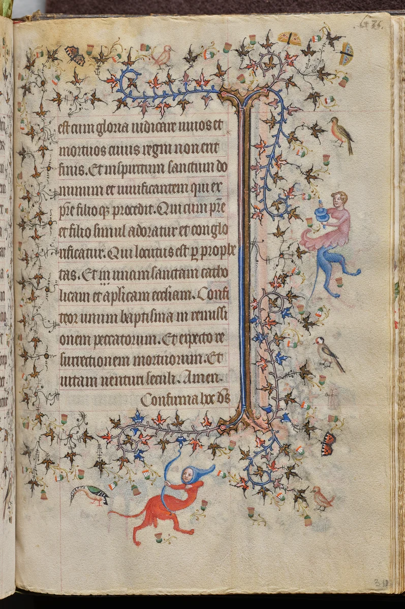 Hours of Charles the Noble, King of Navarre (1361-1425), fol. 312r, Text by Master of the Brussels Initials and Associates, book, 1400-1410