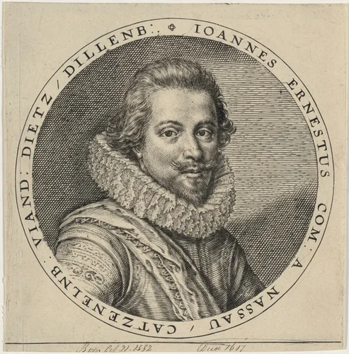 Johan Ernest of Nassau by Unknown 19th Century, print, 1800-1899