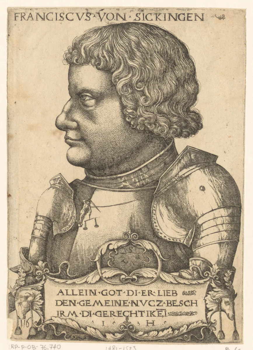 Portret van Franz von Sickingen by Unknown, print, 1515-1550