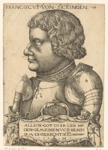Portret van Franz von Sickingen by Unknown, print, 1515-1550