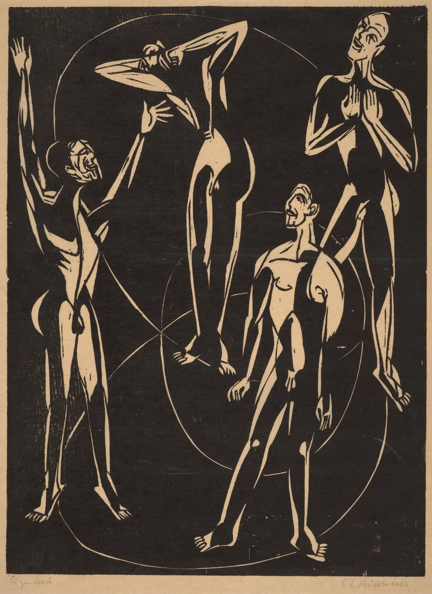 Feelings by Ernst Ludwig Kirchner, print, 1937