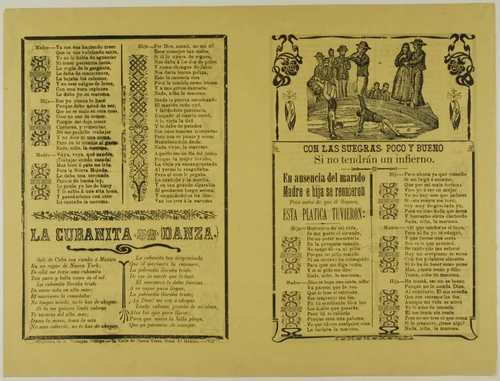 Con las suegras, poco y bueno (With the Mother-in-Laws, Little and Good) by Manuel Manilla, print, 1850-1900