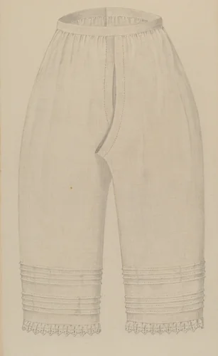 Woman's Drawers by Margaret Concha, index of american design, 1937