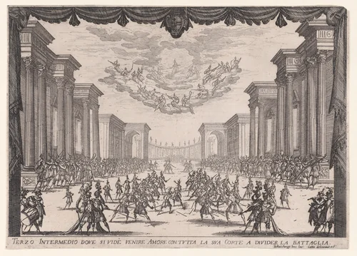 3e Intermède (3rd Interlude), from "Les Intermèdes" (The Interludes) by Jacques Callot, print, 1605-1635