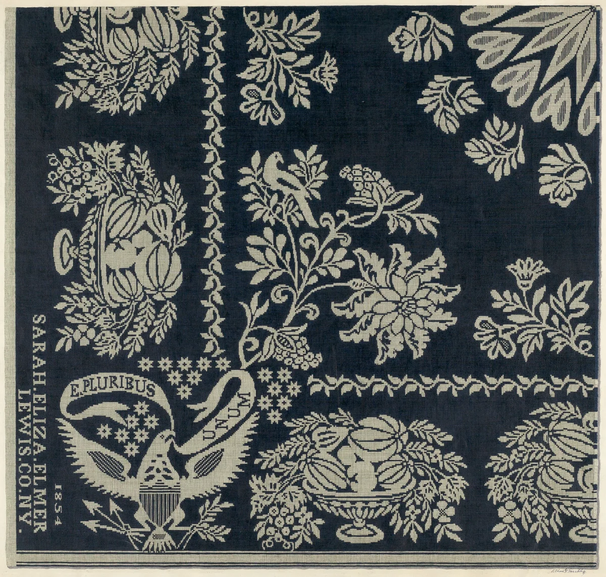 Coverlet by Arthur G. Merkley, index of american design, 1935-1942