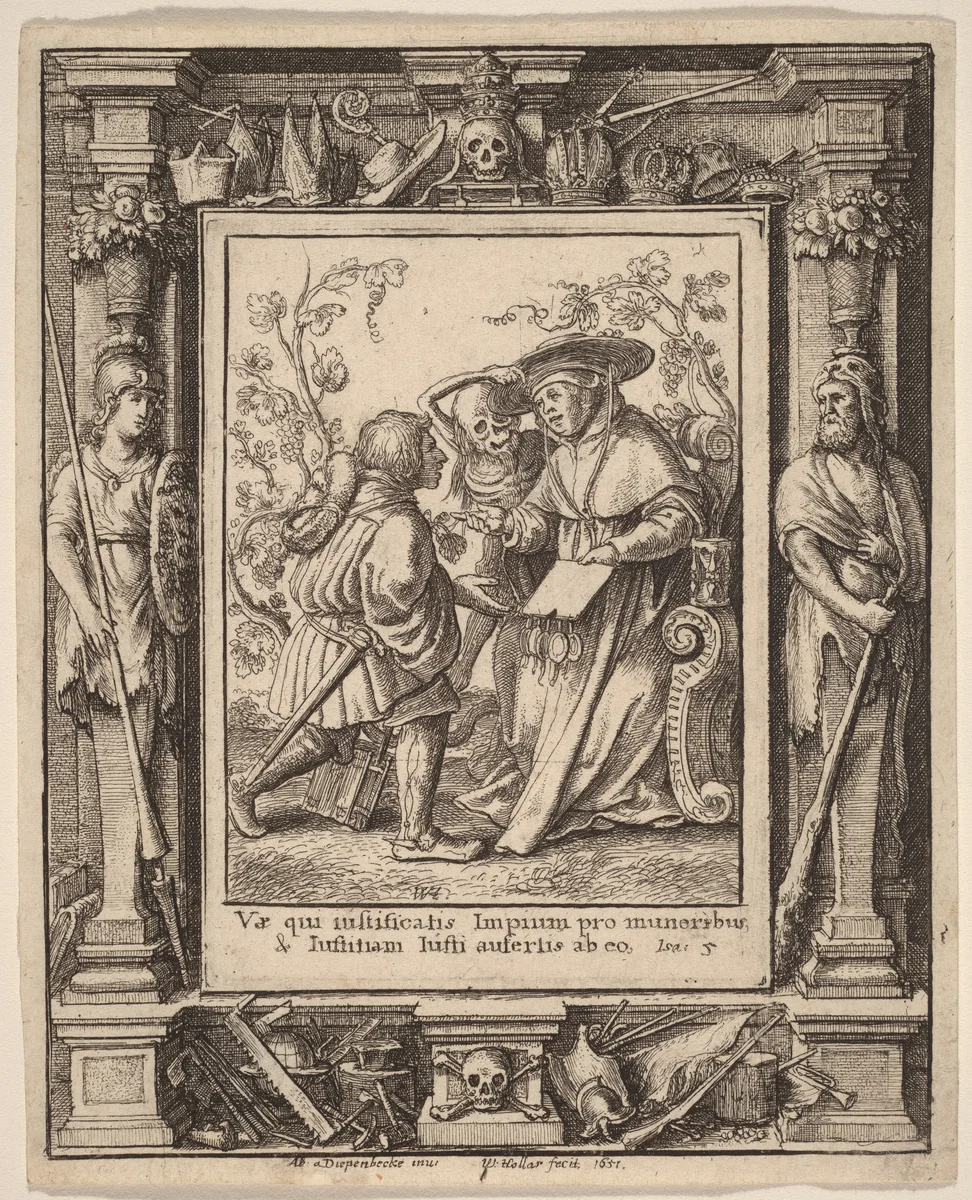 Cardinal by Wenceslaus Hollar, print, 1651