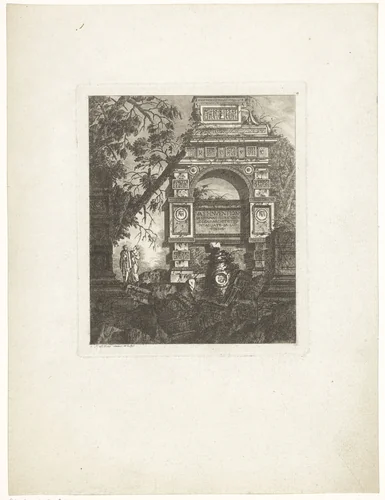 Vasi inventione by Jean Laurent Legeay, print, 1767-1768