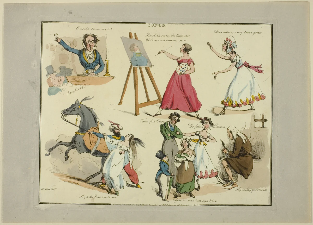 Plate from Illustrations to Popular Songs by Henry Alken, print, 1822