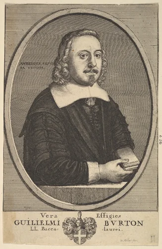 Vera Effigies Guilielmi Burton / L.L. Baccalaurei by Wenceslaus Hollar, print, 1657-1658