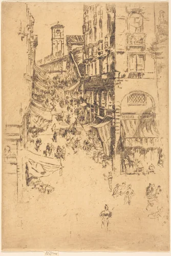 The Rialto by James McNeill Whistler, print, 1880