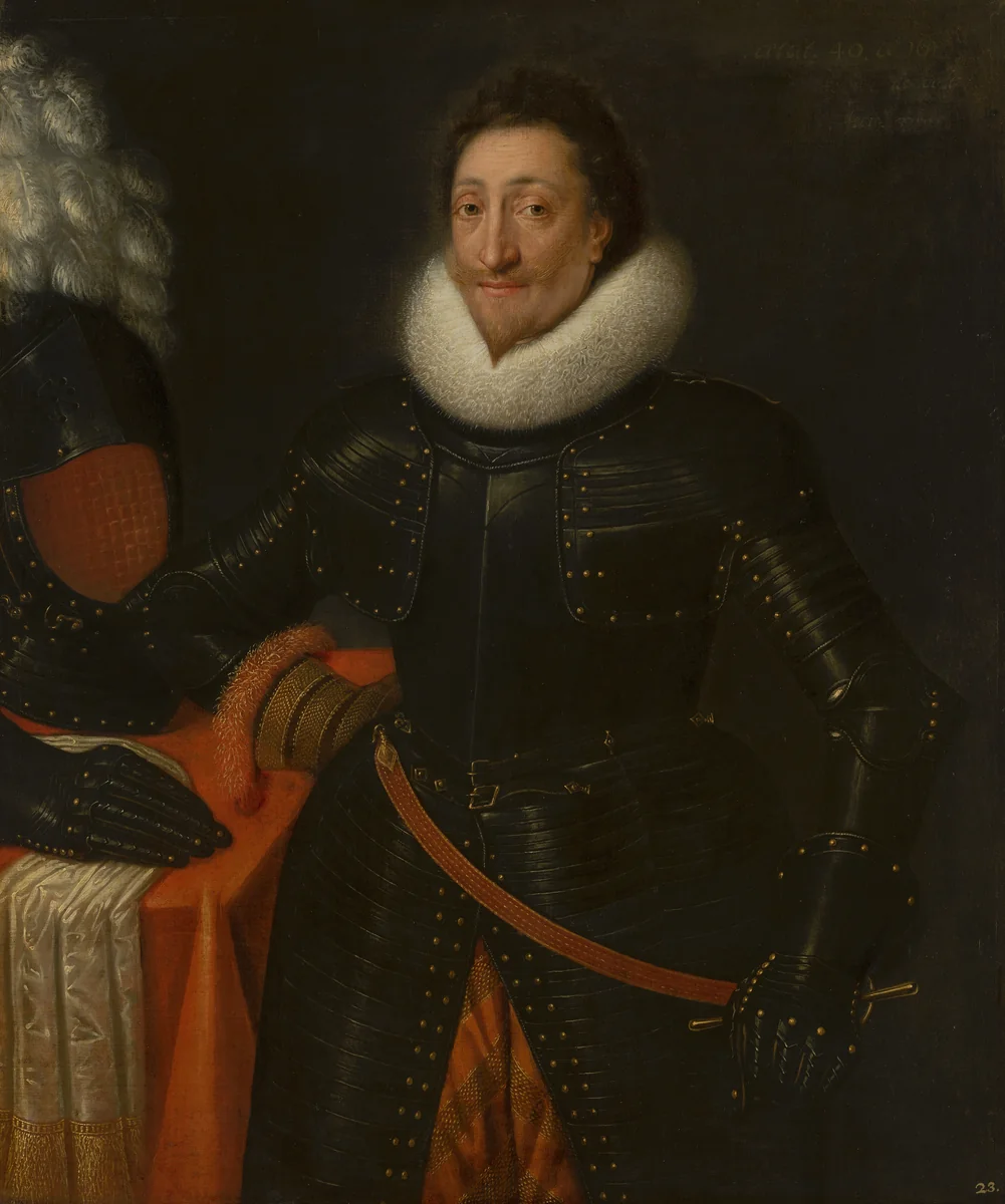 Portret van een officier by Fransise de Goltz, painting, 1613