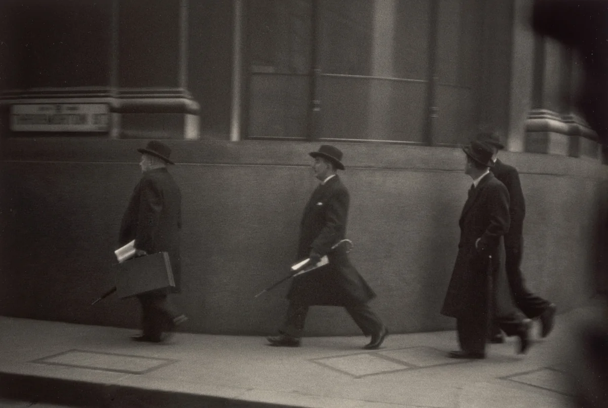 Bankers/London by Robert Frank, photograph, 1951