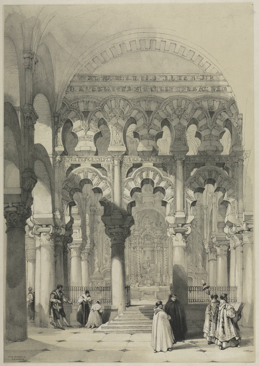 The Mosque, Córdoba by anonymous, print, 1800-1899