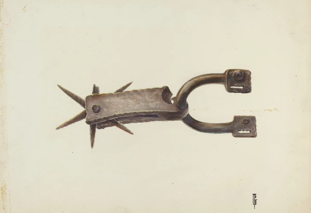 Spur by Gerald Transpota, index of american design, 1935-1942