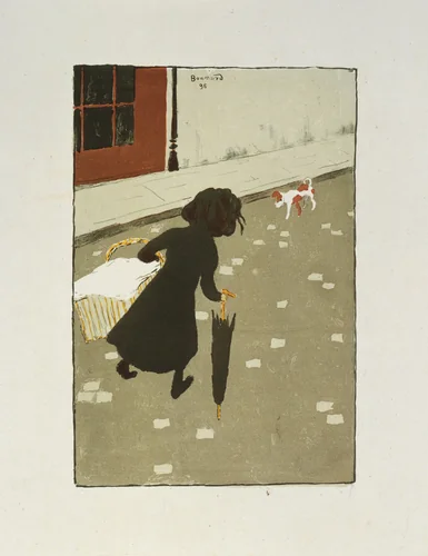 The Little Laundry Girl (La petite blanchisseuse) by Pierre Bonnard, print, 1896