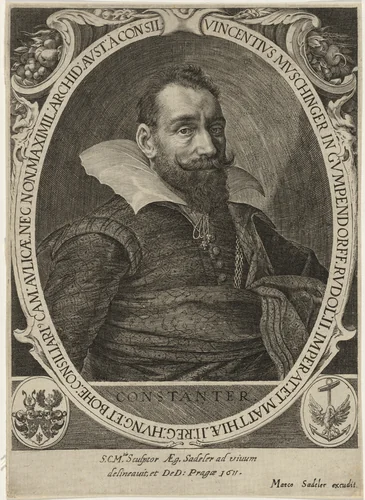 Vincent Muschinger by Aegidius Sadeler II, print, 1611