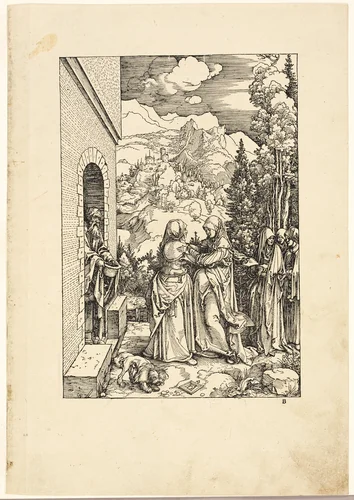 The Visitation, from The Life of the Virgin by Albrecht Dürer, print, 1504