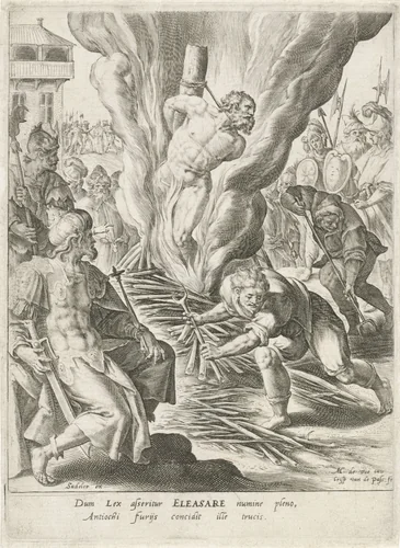 Marteldood van Eleazar by Unknown, print, 1591