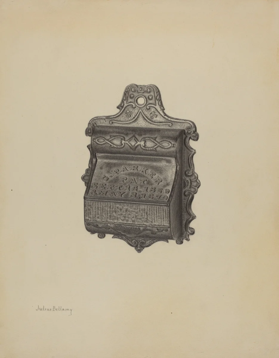 Match Safe by Julius Bellamy, index of american design, 1940