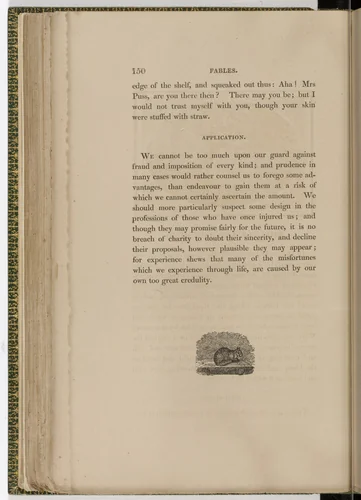 Tailpiece (page 150) from The Fables of Aesop by Thomas Bewick, illustrated book, 1818