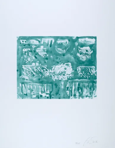 Rainclouds by Pat Steir, print, 1991