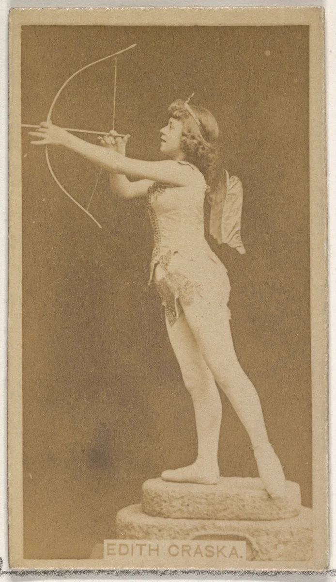 Edith Craska, from the Actors and Actresses series (N45, Type 8) for Virginia Brights Cigarettes by Allen & Ginter, photograph, 1885-1891