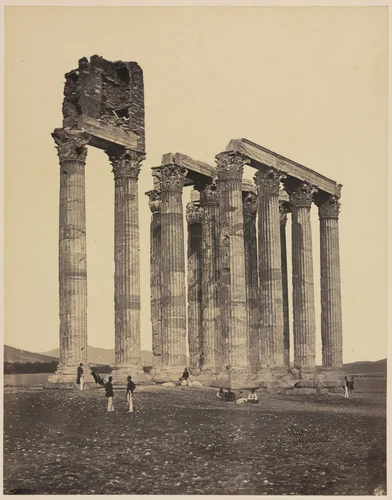 Temple of Jupiter Olympius by James Robertson, photograph, 1848-1858