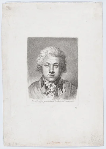 Self-Portrait by Adam von Bartsch, print, 1785