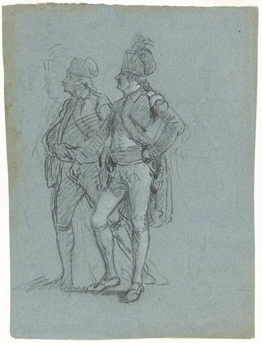 Sketch for "Siege of Gibraltar" by John Singleton Copley, drawing, 1785-1789