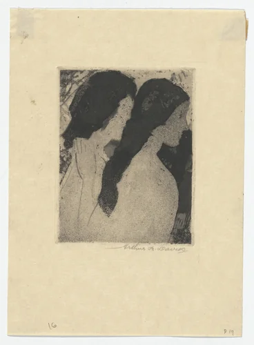 Sisters by Arthur B. Davies, print, 1918