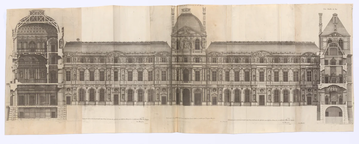 Architecture de Marot: Le Grand Marot (Set A) by Jean Marot, book, 1630-1679