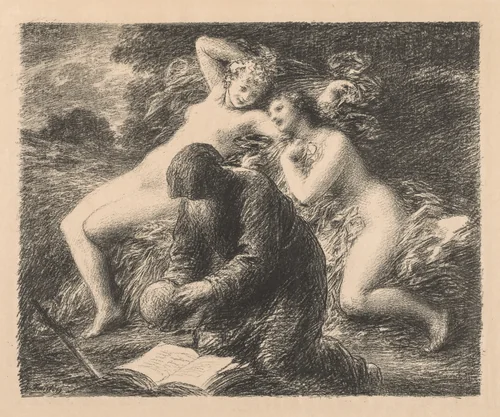 Temptation of St. Anthony by Henri Fantin-Latour, print, 1893