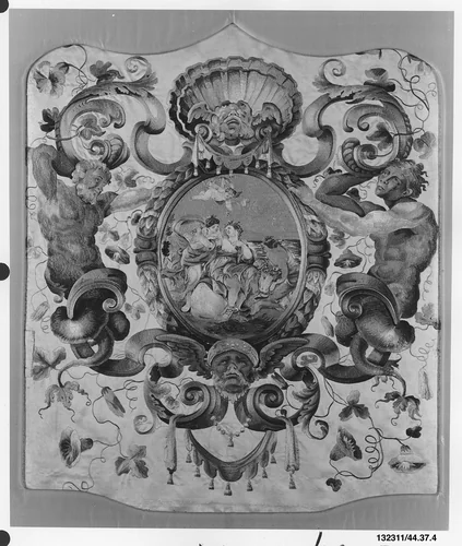 Chair panel by Daniel Marot, textile, 1700-1715