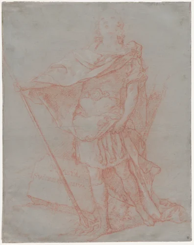 Louis XV as a Roman Emperor by Michel François Dandré-Bardon, drawing, 1745-1755