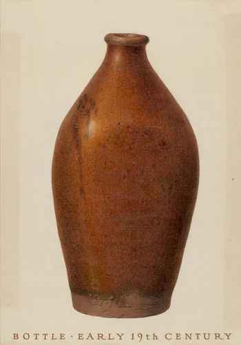 Bottle by John Matulis, index of american design, 1937