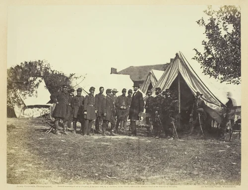President Lincoln on Battle-Field of Antietam by Alexander Gardner, photograph, 1862