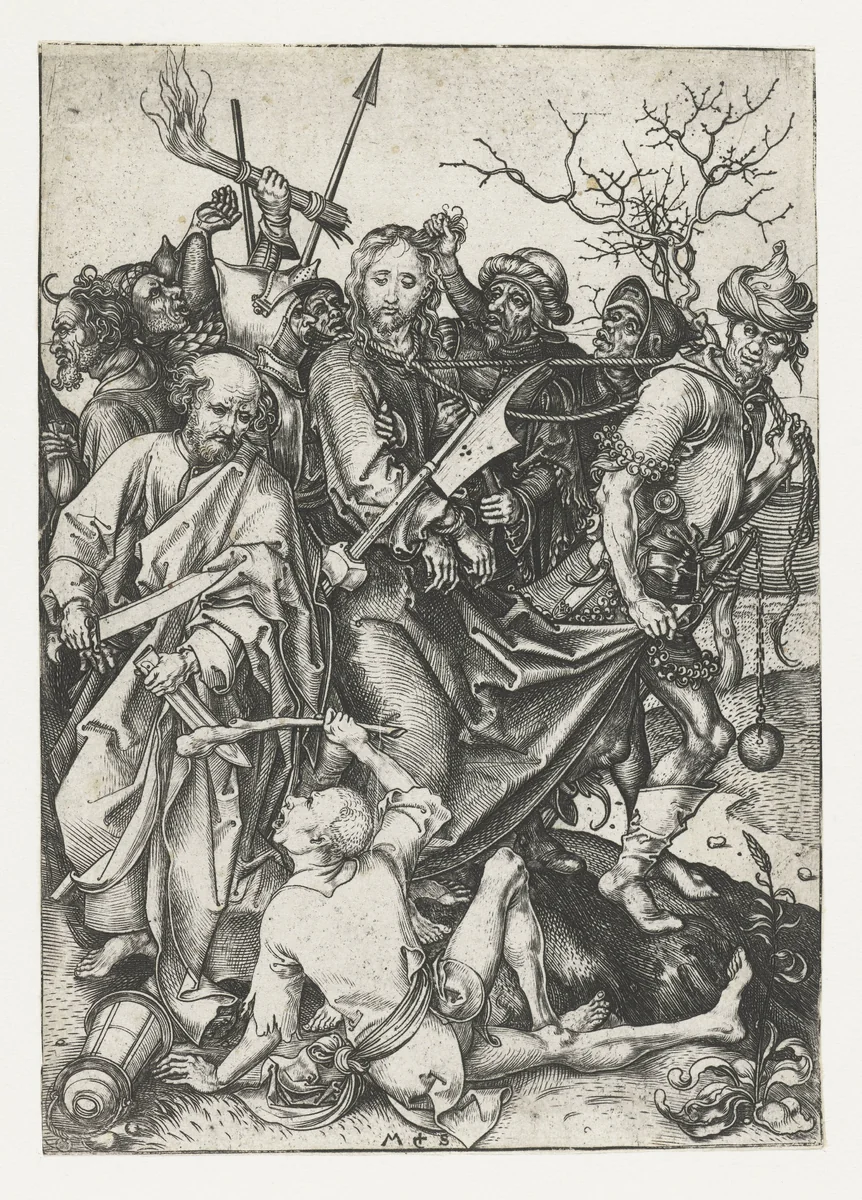 De gevangenneming by Unknown, print, 1470-1491