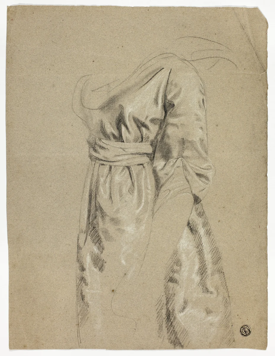 High-Waisted Gown by John Downman, drawing, 1770-1824