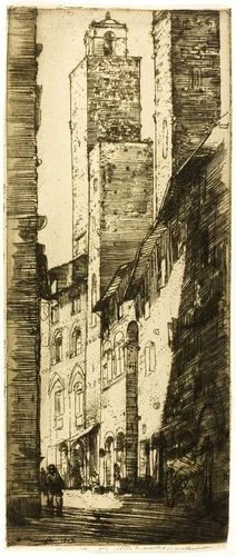 The Towers by Donald Shaw MacLaughlan, print, 1909