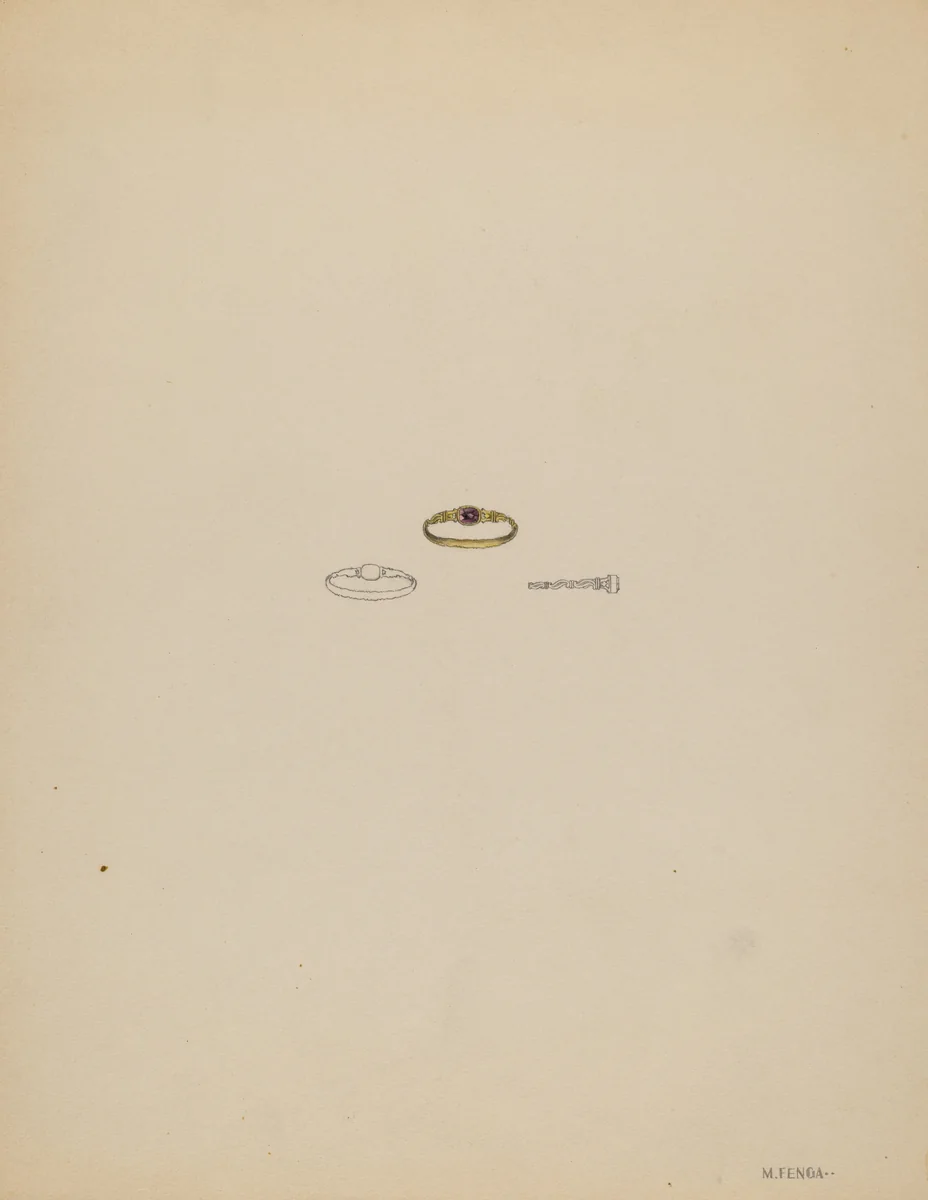 Ring by Michael Fenga, index of american design, 1935-1942